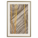 Wall Poster Golden Details - unique abstraction in gilded lines on a bronze background 119250 additionalThumb 19