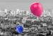Canvas Print Paris Balloon (5 Parts) Wide Colourful 123950 additionalThumb 4