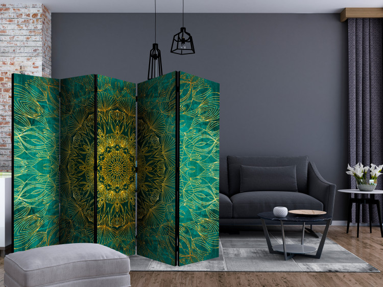 Room Divider Screen Royal Stitches II (5-piece) - colorful Zen-style Mandala 124050 additionalImage 4