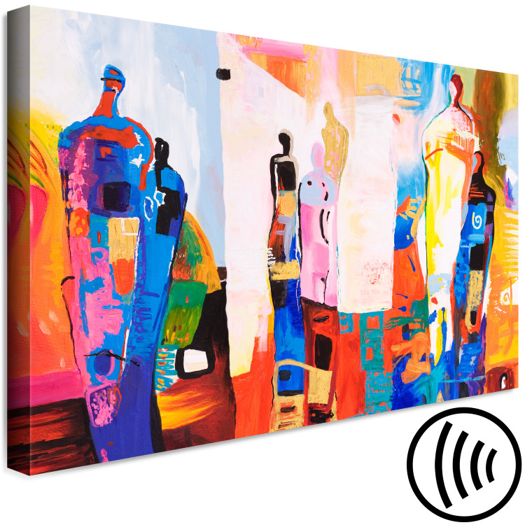 Canvas Colourful Figures (1 Part) Wide 125050 additionalImage 6