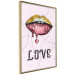 Poster Fluid Lips - glittery lips and English text on a pastel background 125450 additionalThumb 14