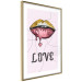Poster Fluid Lips - glittery lips and English text on a pastel background 125450 additionalThumb 8