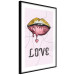 Poster Fluid Lips - glittery lips and English text on a pastel background 125450 additionalThumb 13