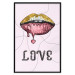 Poster Fluid Lips - glittery lips and English text on a pastel background 125450 additionalThumb 18