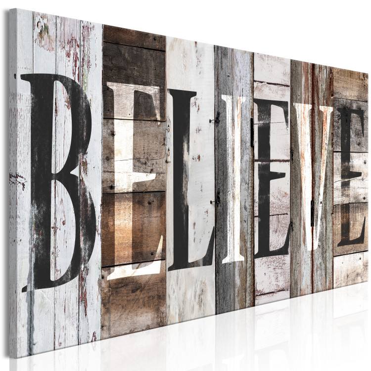 Canvas Print Board: Believe (1 Part) Narrow 125650 additionalImage 2
