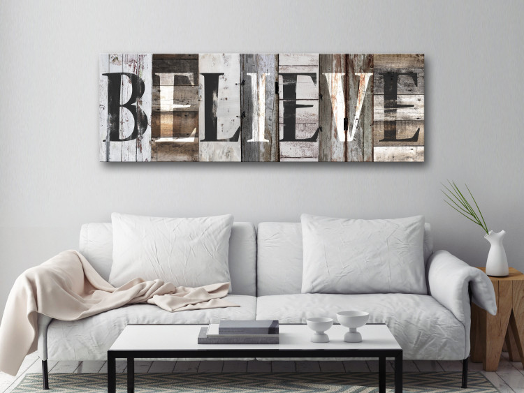Canvas Print Board: Believe (1 Part) Narrow 125650 additionalImage 3