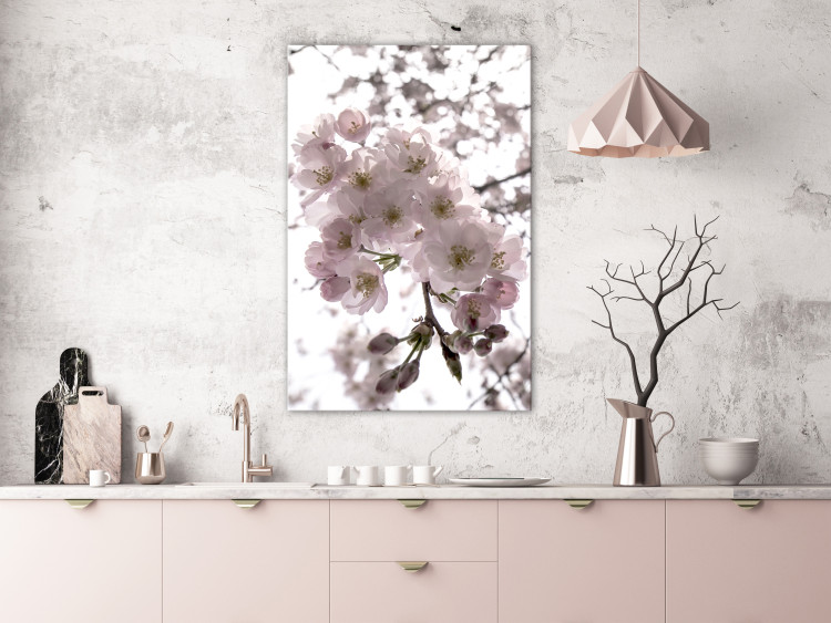 Canvas Art Print Cherry Blossoms (1 Part) Vertical 125850 additionalImage 3