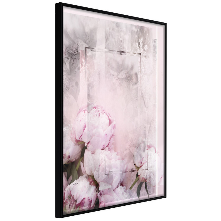 Poster Spring Beginnings - spring composition of pink flowers in a retro style 126250 additionalImage 11