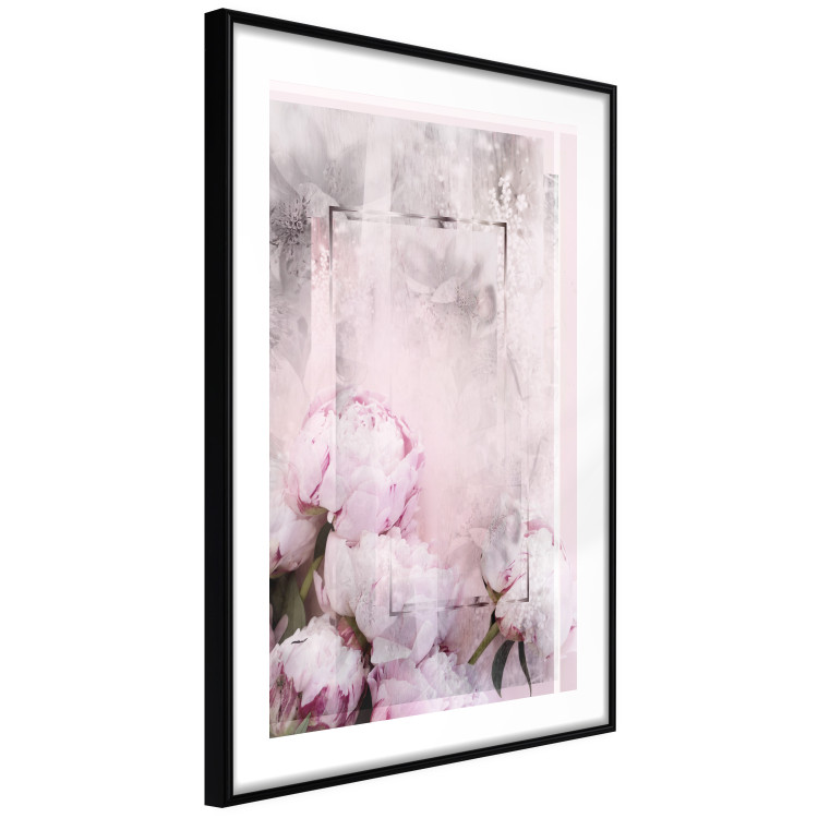 Poster Spring Beginnings - spring composition of pink flowers in a retro style 126250 additionalImage 8