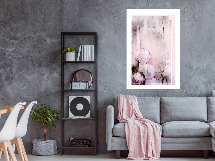 Poster Spring Beginnings - spring composition of pink flowers in a retro style 126250 additionalImage 5