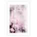 Poster Spring Beginnings - spring composition of pink flowers in a retro style 126250 additionalThumb 19