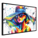 Wall Poster Sunny Day - abstract and multicolored woman on a white background 127050 additionalThumb 11