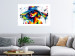 Wall Poster Sunny Day - abstract and multicolored woman on a white background 127050 additionalThumb 5