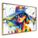 Wall Poster Sunny Day - abstract and multicolored woman on a white background 127050 additionalThumb 14