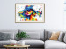 Wall Poster Sunny Day - abstract and multicolored woman on a white background 127050 additionalThumb 22