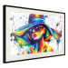 Wall Poster Sunny Day - abstract and multicolored woman on a white background 127050 additionalThumb 2
