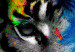 Canvas Art Print Bengal Tiger (1-part) vertical - abstractly depicted animal 128350 additionalThumb 4
