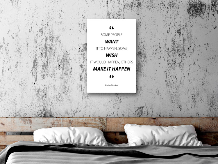 Canvas Art Print Quote - Micheal Jordan (1-part) vertical - English text 128850 additionalImage 3