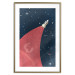 Poster Cosmic Journey - abstraction with a rocket against a starry sky 129150 additionalThumb 14