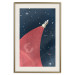 Poster Cosmic Journey - abstraction with a rocket against a starry sky 129150 additionalThumb 20