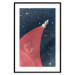 Poster Cosmic Journey - abstraction with a rocket against a starry sky 129150 additionalThumb 15