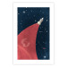 Poster Cosmic Journey - abstraction with a rocket against a starry sky 129150 additionalThumb 19