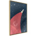 Poster Cosmic Journey - abstraction with a rocket against a starry sky 129150 additionalThumb 12