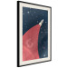 Poster Cosmic Journey - abstraction with a rocket against a starry sky 129150 additionalThumb 2