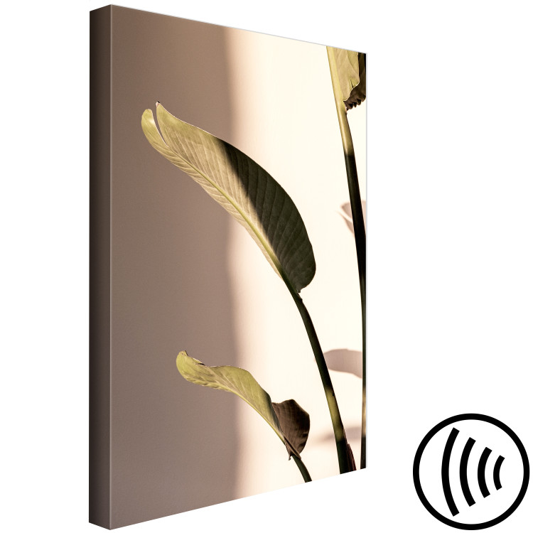 Canvas Sunny Rhythm (1-part) vertical - photograph of exotic leaves 129450 additionalImage 6