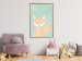 Poster Little Fox - funny animal with a lollipop in hand on polka dot wall 129550 additionalThumb 7