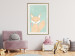 Poster Little Fox - funny animal with a lollipop in hand on polka dot wall 129550 additionalThumb 24