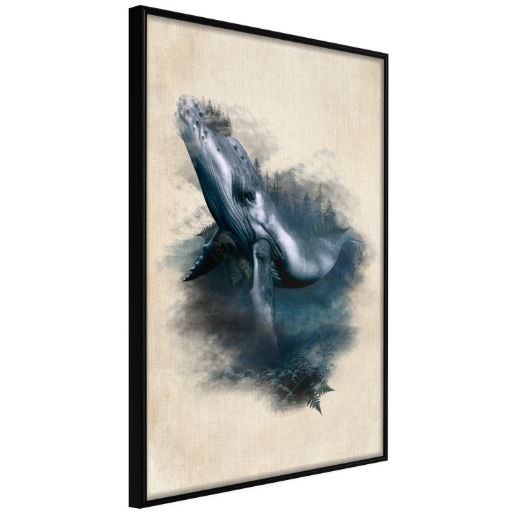 Wall Poster Underwater Adventure - ocean fish surrounded by nature on a beige background 130450 additionalImage 11