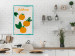 Poster Californian Grove - orange fruits with leaves and text on a light background 131950 additionalThumb 2