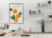 Poster Californian Grove - orange fruits with leaves and text on a light background 131950 additionalThumb 5