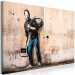 Canvas Steve (1-piece) Wide - street art of concrete with Steve Jobs' figure 132450 additionalThumb 2