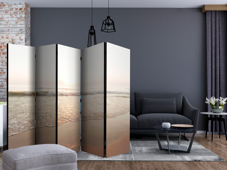 Folding Screen Magnificent Morning II (5-piece) - beach landscape against the backdrop of sea waves 132550 additionalImage 4