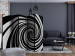 Room Divider Screen Black and white swirl II (5-piece) - black and white abstraction in swirl 132650 additionalThumb 4