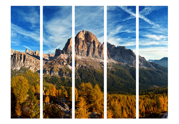 Room Divider Italian Dolomites II (5-piece) - landscape of rocks and mountains against the sky 132950 additionalImage 3