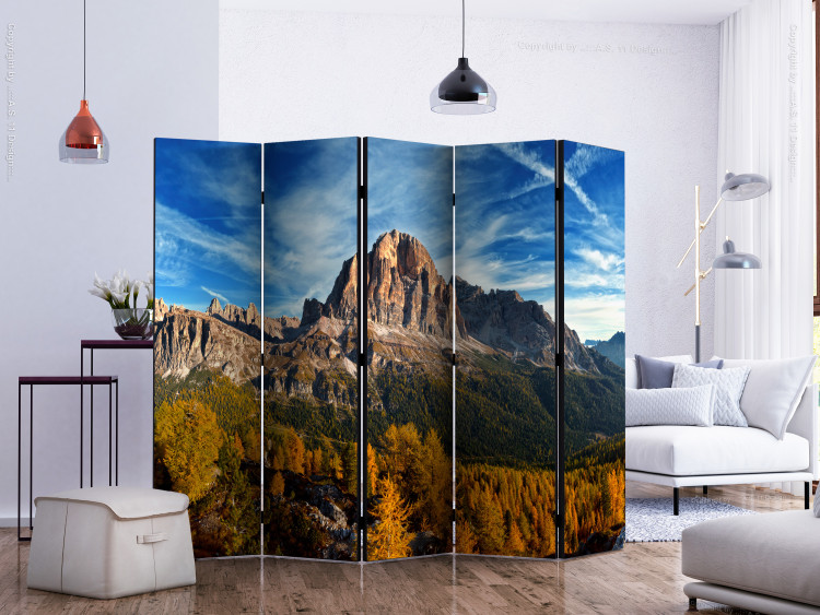Room Divider Italian Dolomites II (5-piece) - landscape of rocks and mountains against the sky 132950 additionalImage 2