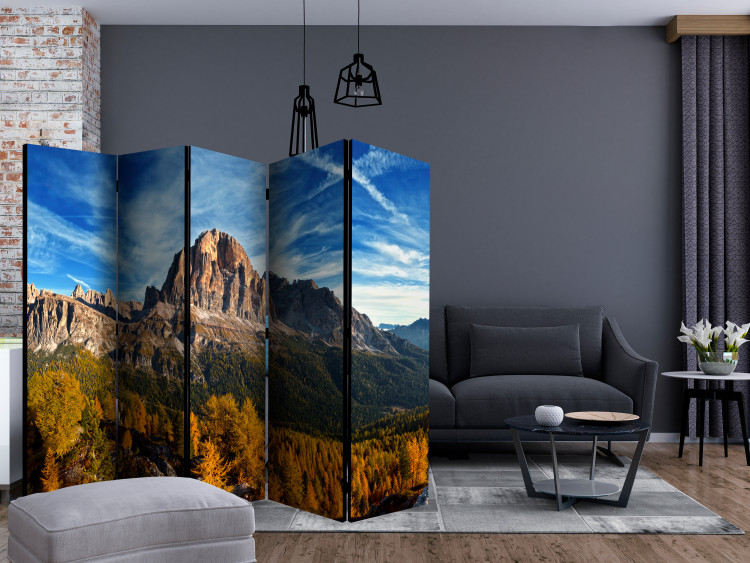 Room Divider Italian Dolomites II (5-piece) - landscape of rocks and mountains against the sky 132950 additionalImage 4