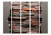 Room Separator Hidden Nature II (5-piece) - abstraction with brick and wood texture 133450 additionalThumb 3