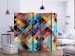 Room Separator Colorful Patchwork II - texture with colorful geometric figures 133650 additionalThumb 2
