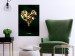 Wall Poster Unique Heart - golden heart composition and writings on a dark background 134450 additionalThumb 2