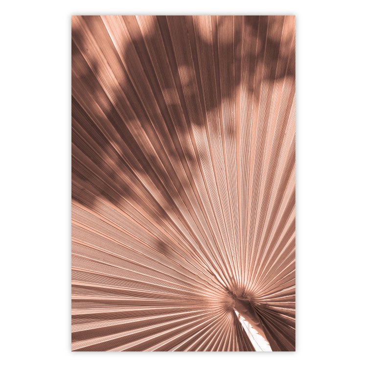 Wall Poster Sunny Mirages - abstract and orange swirling texture 134750