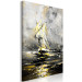 Canvas Print Ship in the Storm (1-piece) Vertical - ship landscape amid waves 135950 additionalThumb 2