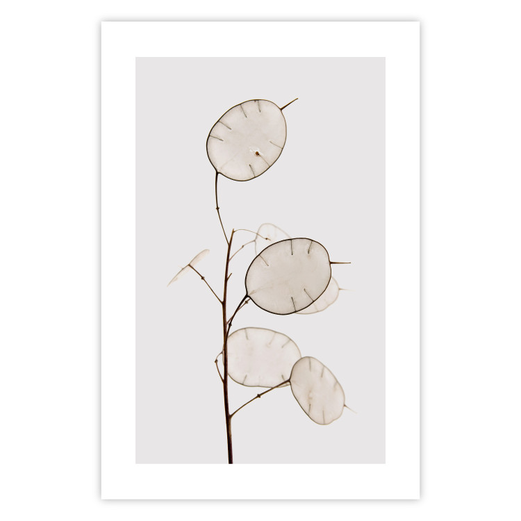 Poster Sunny Direction - a simple composition with bright foliage on a white background 136050 additionalImage 16
