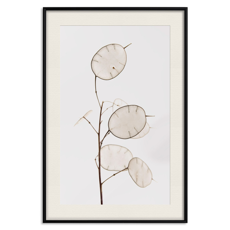 Poster Sunny Direction - a simple composition with bright foliage on a white background 136050 additionalImage 27
