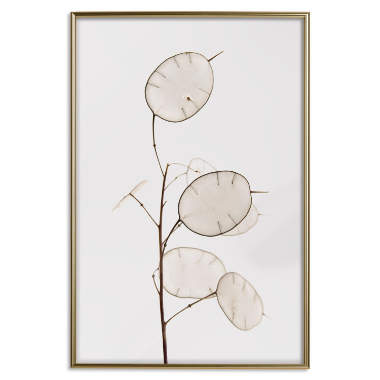 Poster Sunny Direction - a simple composition with bright foliage on a white background 136050 additionalImage 18