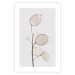 Poster Sunny Direction - a simple composition with bright foliage on a white background 136050 additionalThumb 16