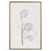 Poster Sunny Direction - a simple composition with bright foliage on a white background 136050 additionalThumb 2
